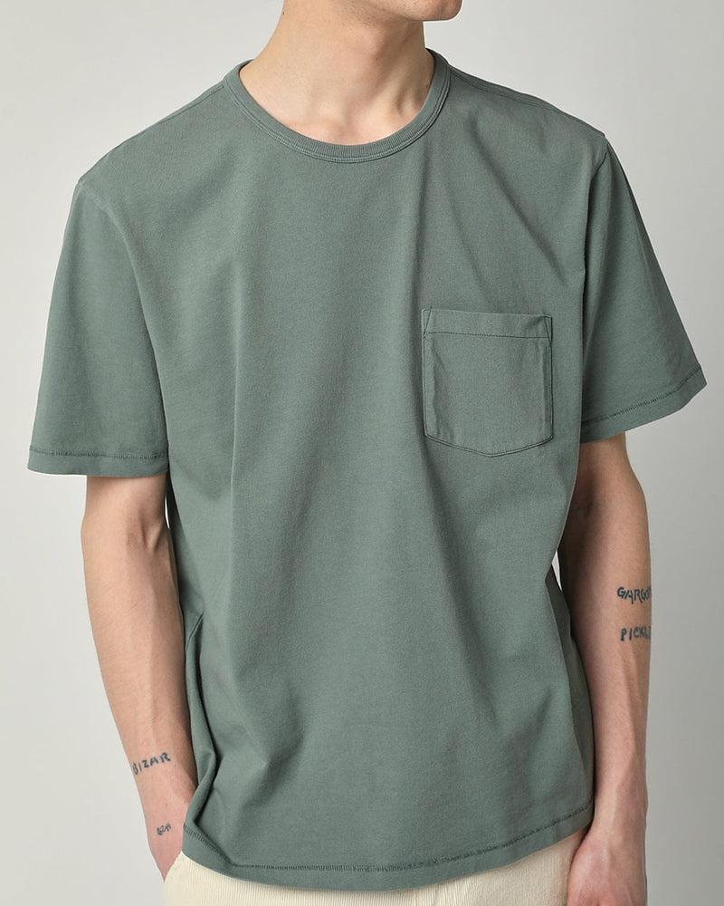 Organic Garment Dyed Tee - Grey Product Image