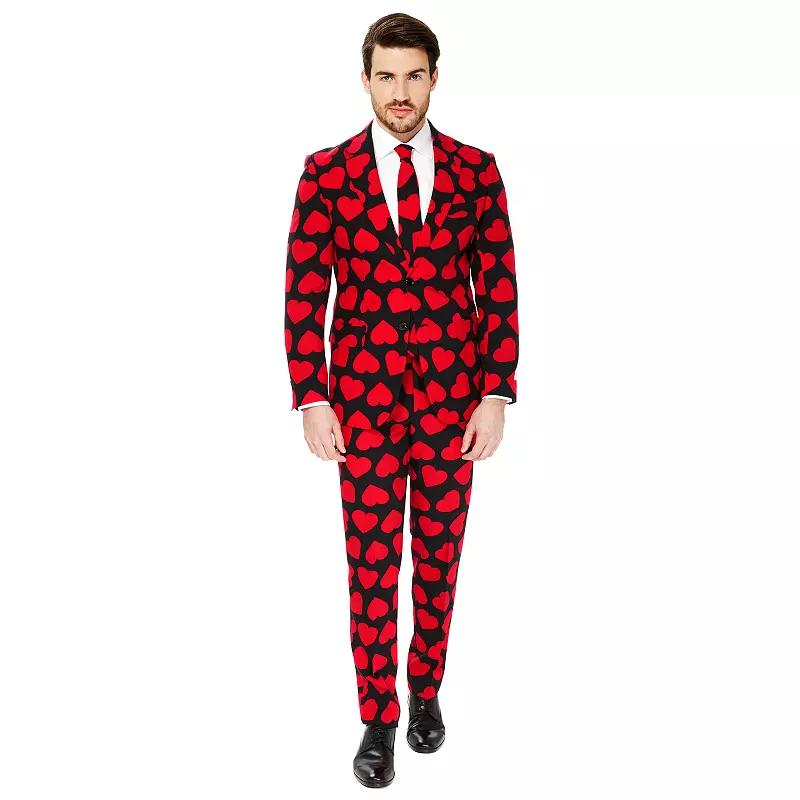 Men's OppoSuits Slim-Fit Novelty Pattern Suit & Tie Set,  Product Image