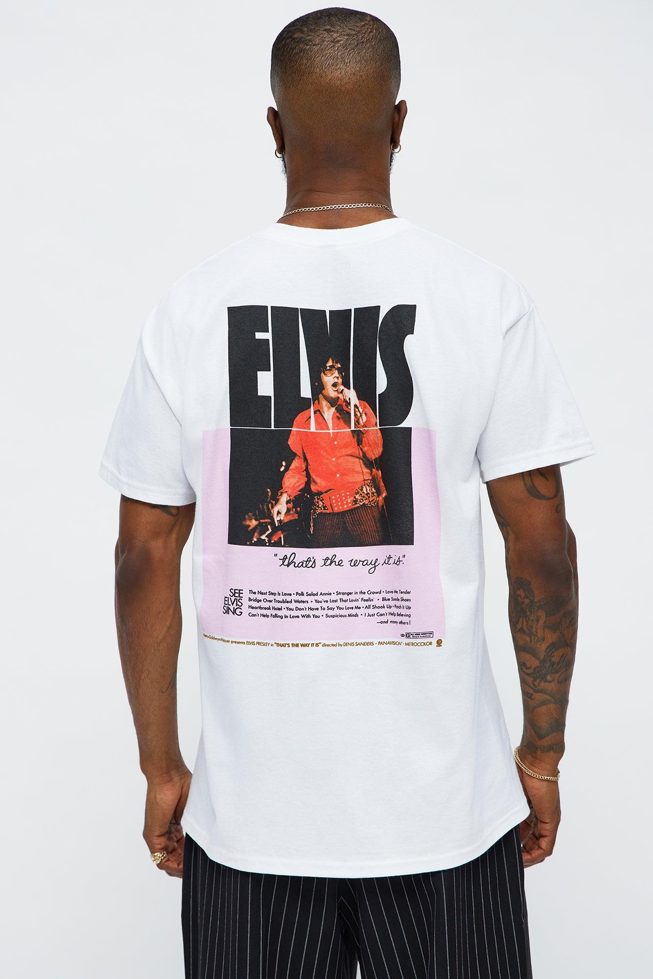 Elvis That's The Way Short Sleeve Tee - White Product Image