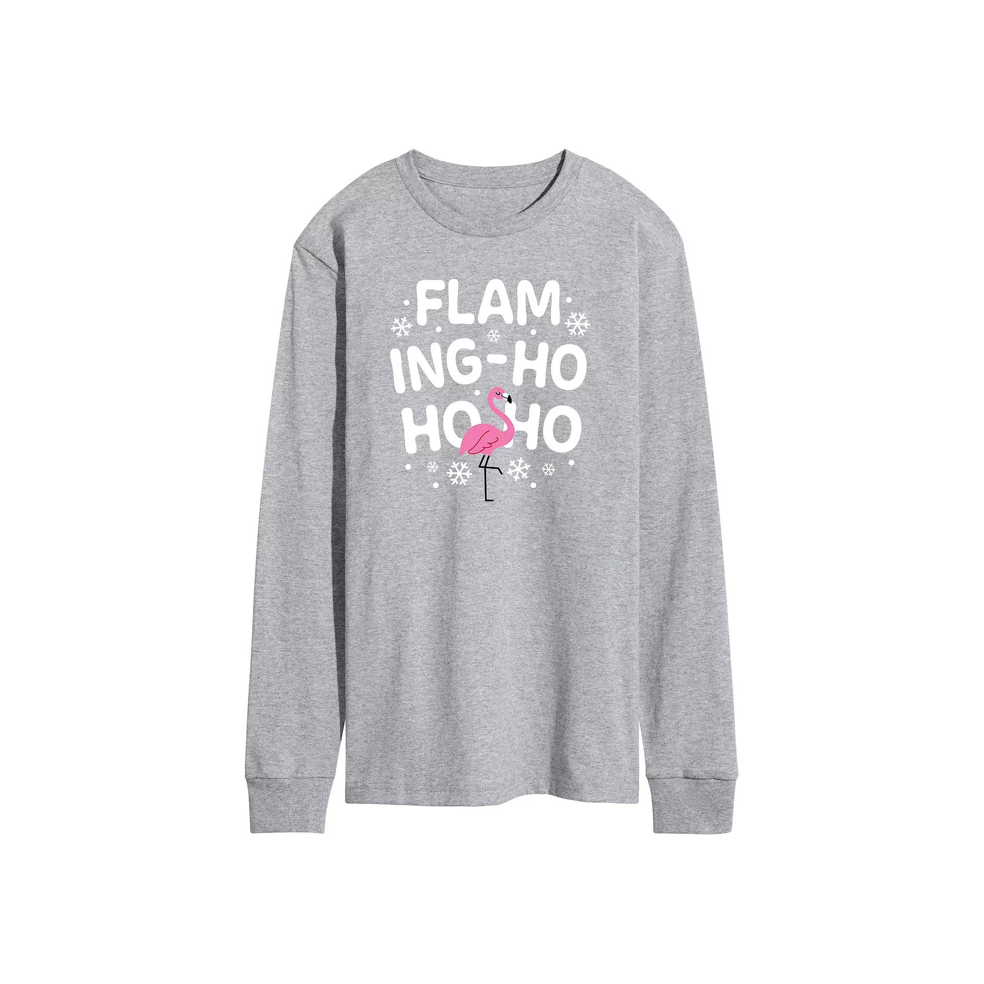 Men's Ho Ho Ho Long Sleeve Graphic Tee,  Product Image