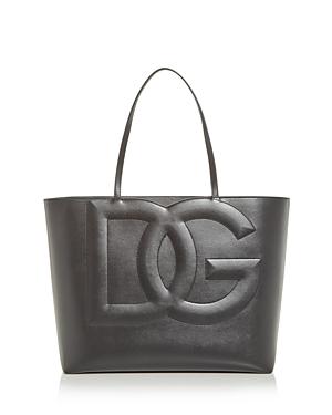 DG Logo Leather Tote Bag Product Image