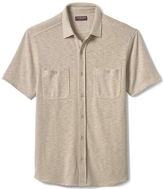 Johnston & Murphy Stretch Double Pocket Short Sleeve Woven Shirt Product Image
