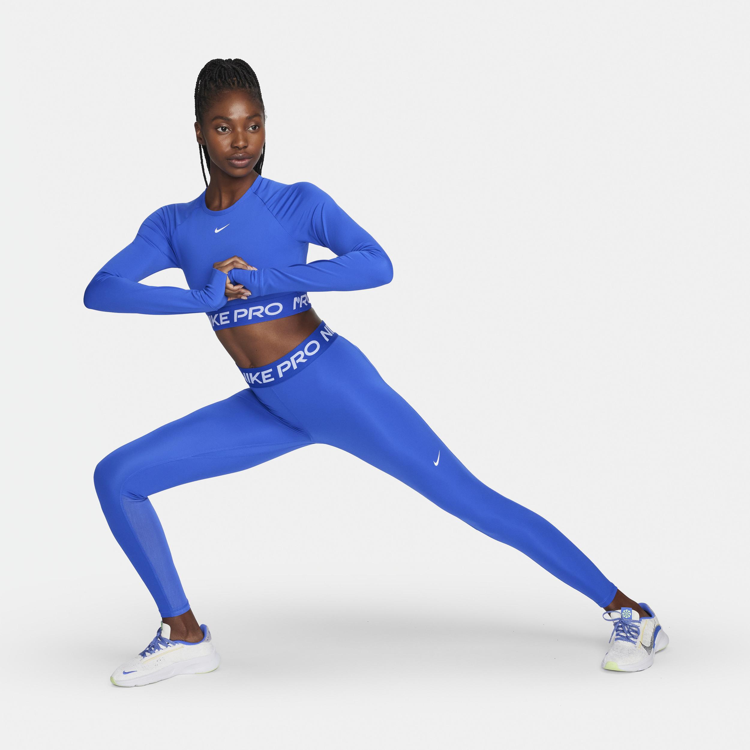Women's Nike Pro Dri-FIT Cropped Long-Sleeve Top Product Image