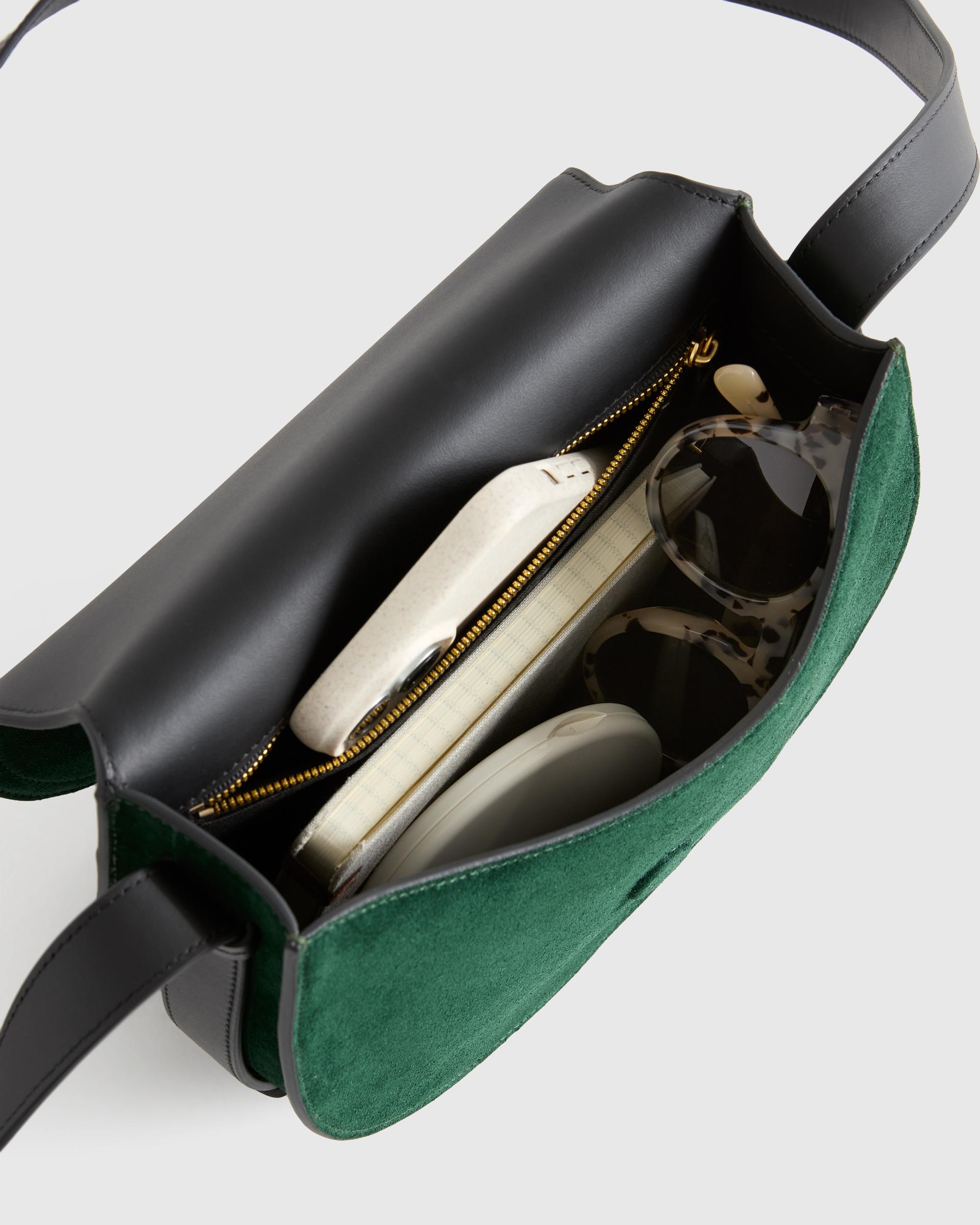 Quince | Women's Italian Suede Saddle Bag Suede Leather Product Image