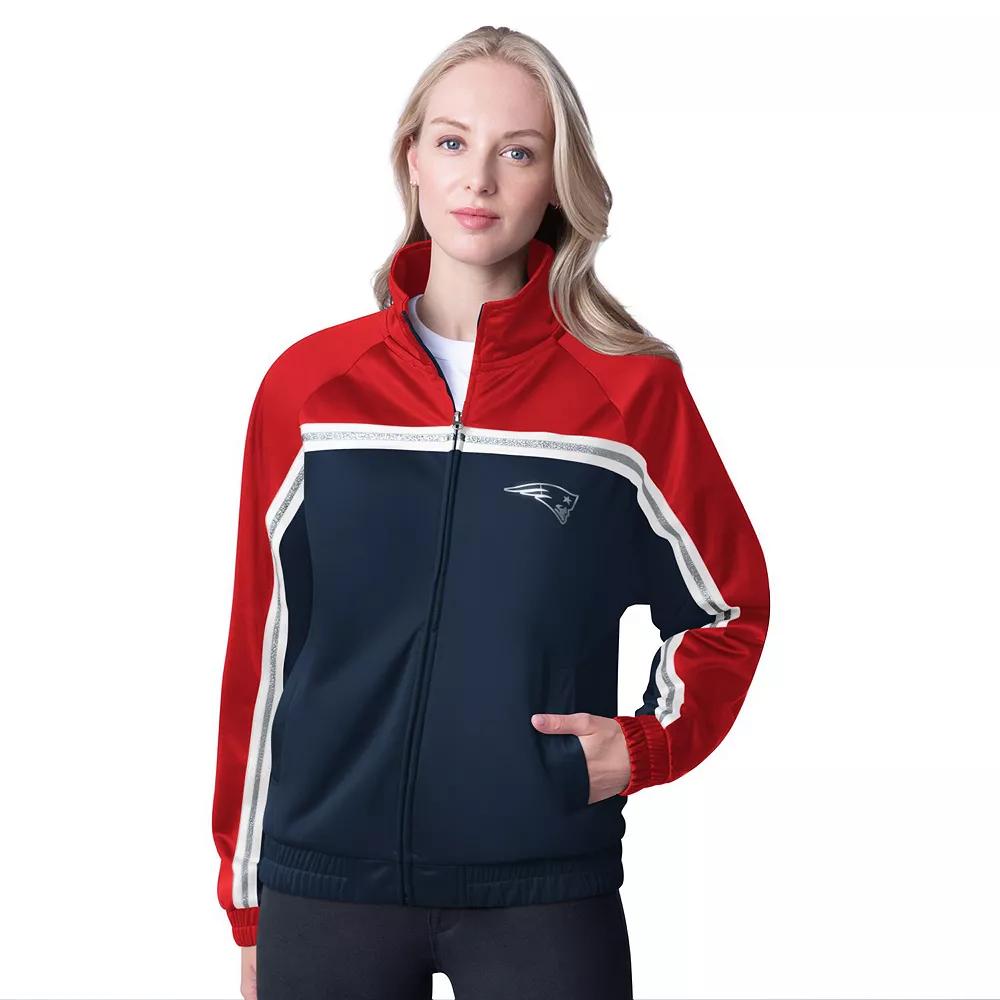Women's G-III 4Her by Carl Banks Navy New England Patriots Post Game Full-Zip Track Jacket,  Product Image