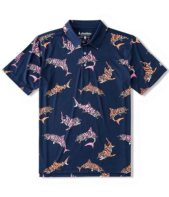 Chubbies King of the Sea Printed Performance Polo Shirt Product Image