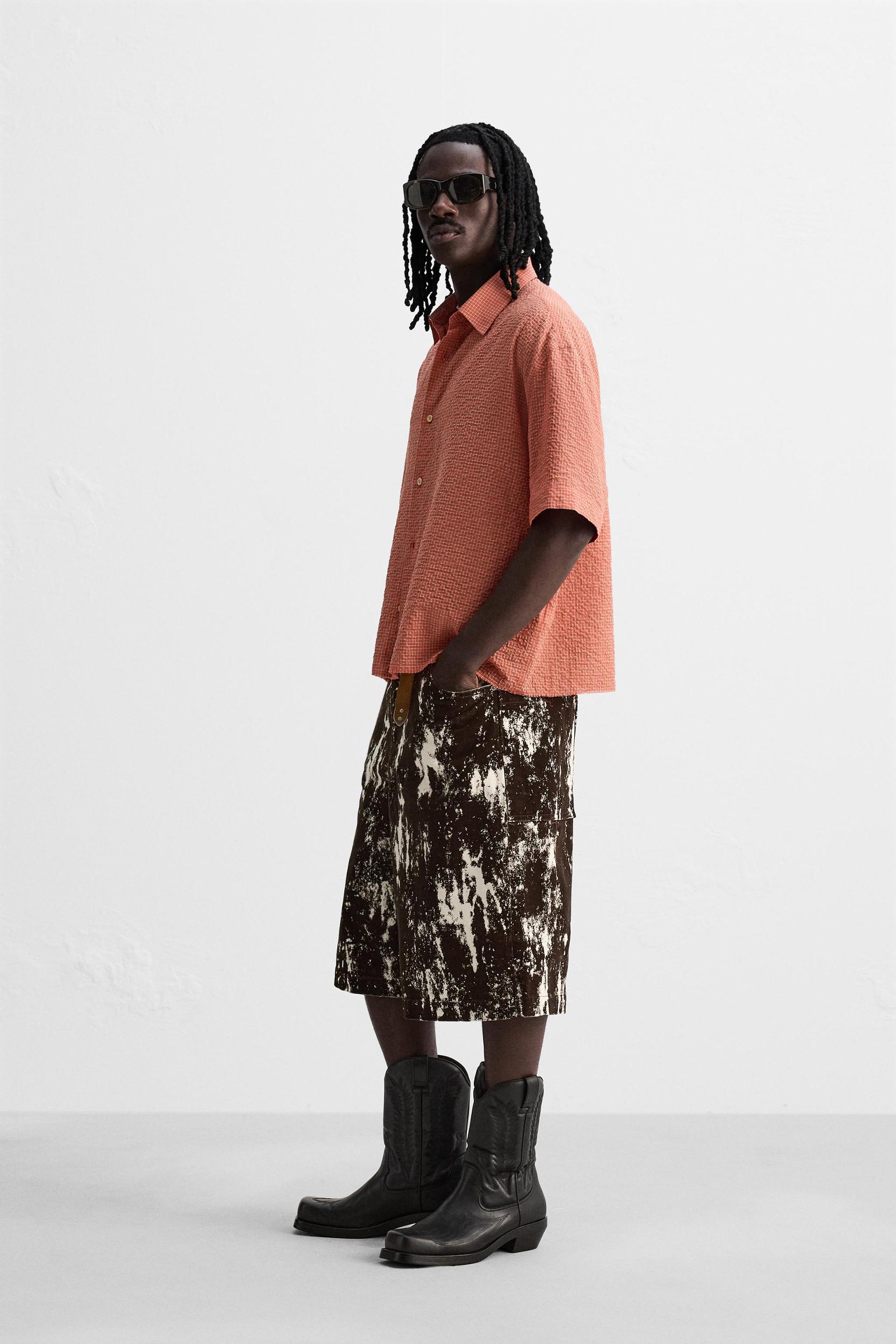 SEERSUCKER PLAID SHIRT Product Image