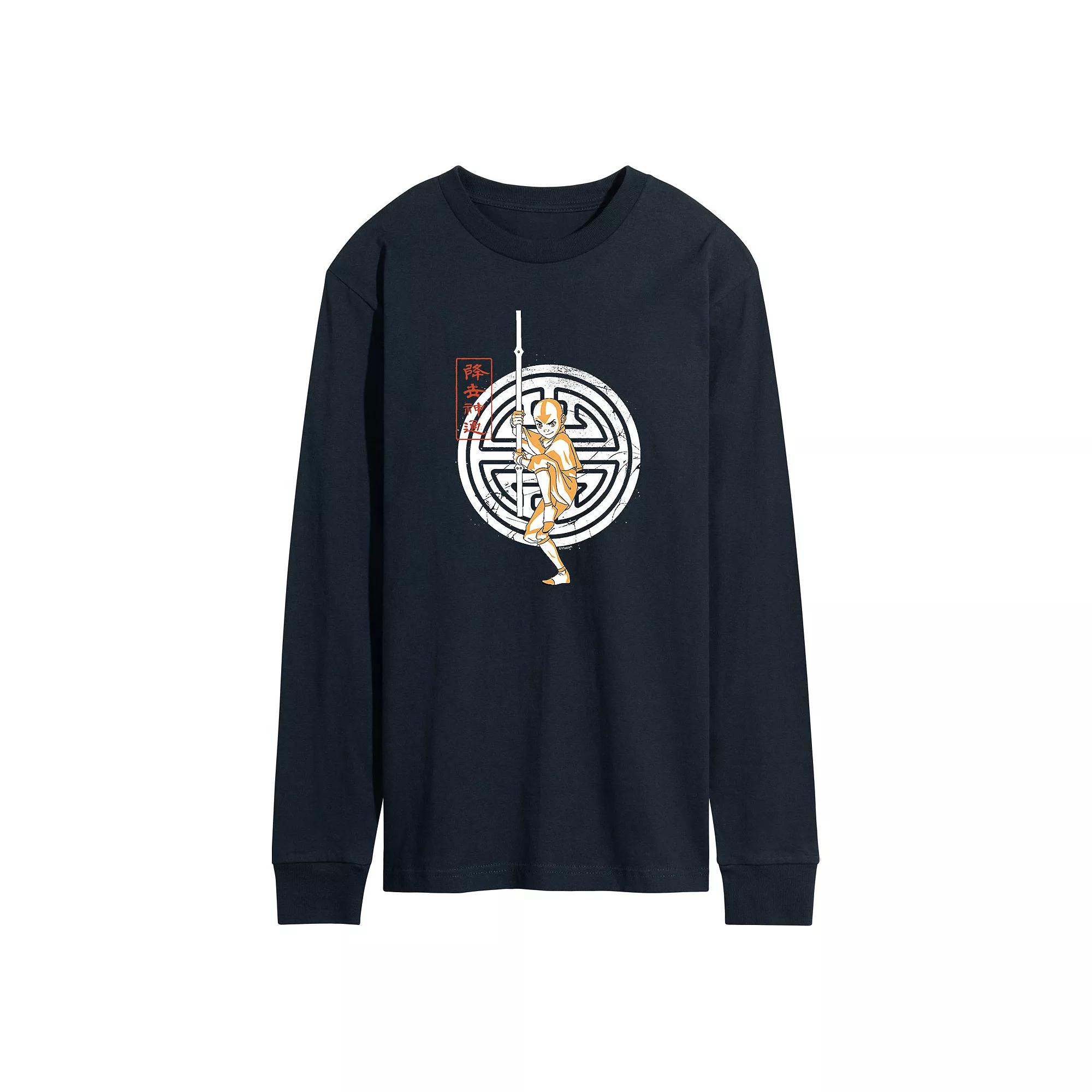 Men's Avatar Aang Crest Long-Sleeve Tee,  Product Image