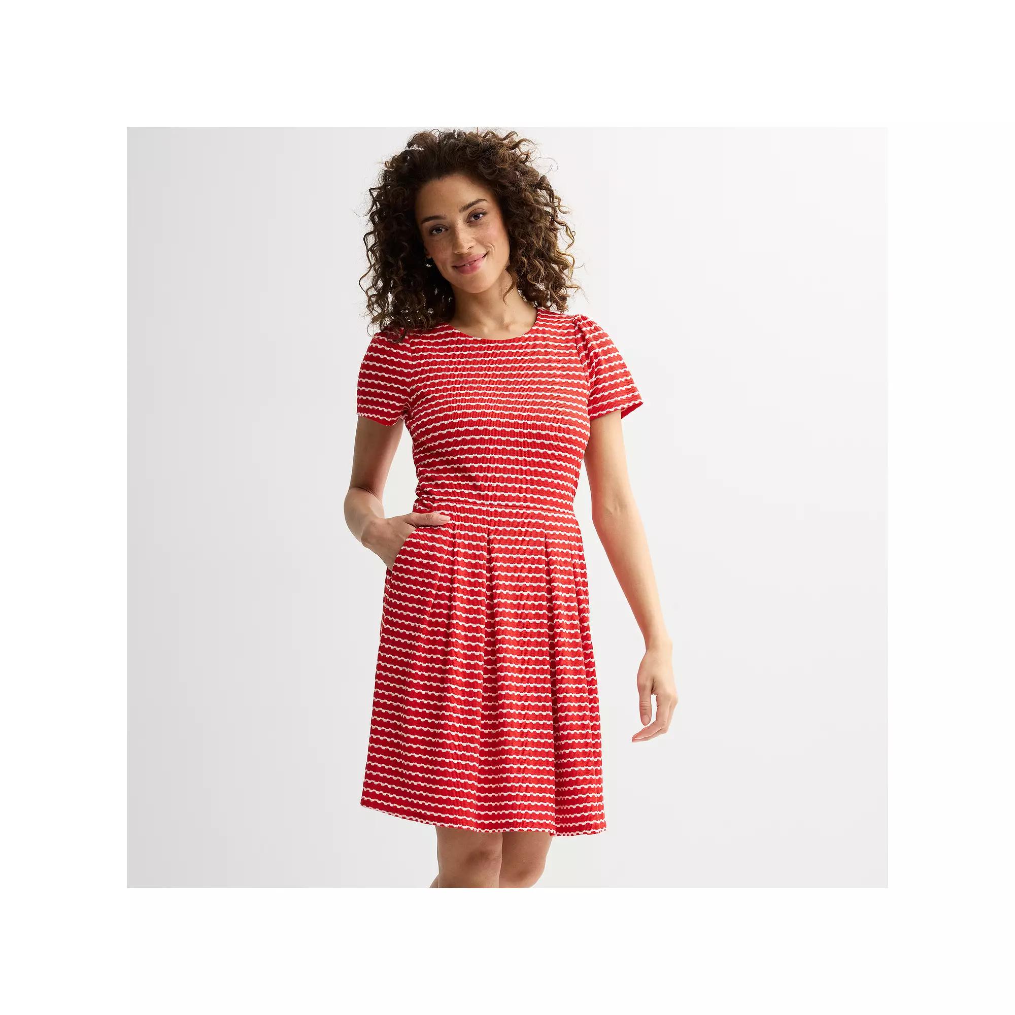 Womens Draper James Short-Sleeve Knit Tee Dress Product Image