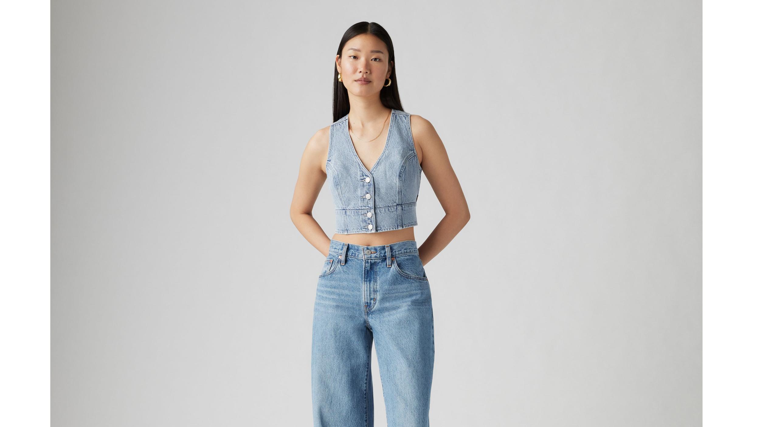 Mona Denim Corset Top Product Image