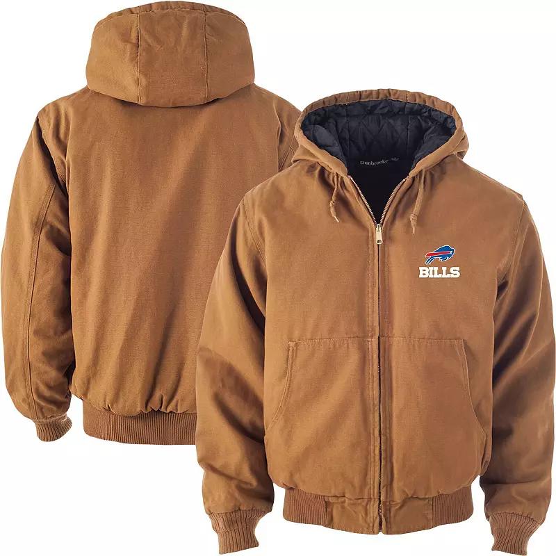 Men's Dunbrooke Tan Detroit Lions Big & Tall Dakota Canvas Hoodie Full-Zip Jacket,  Product Image