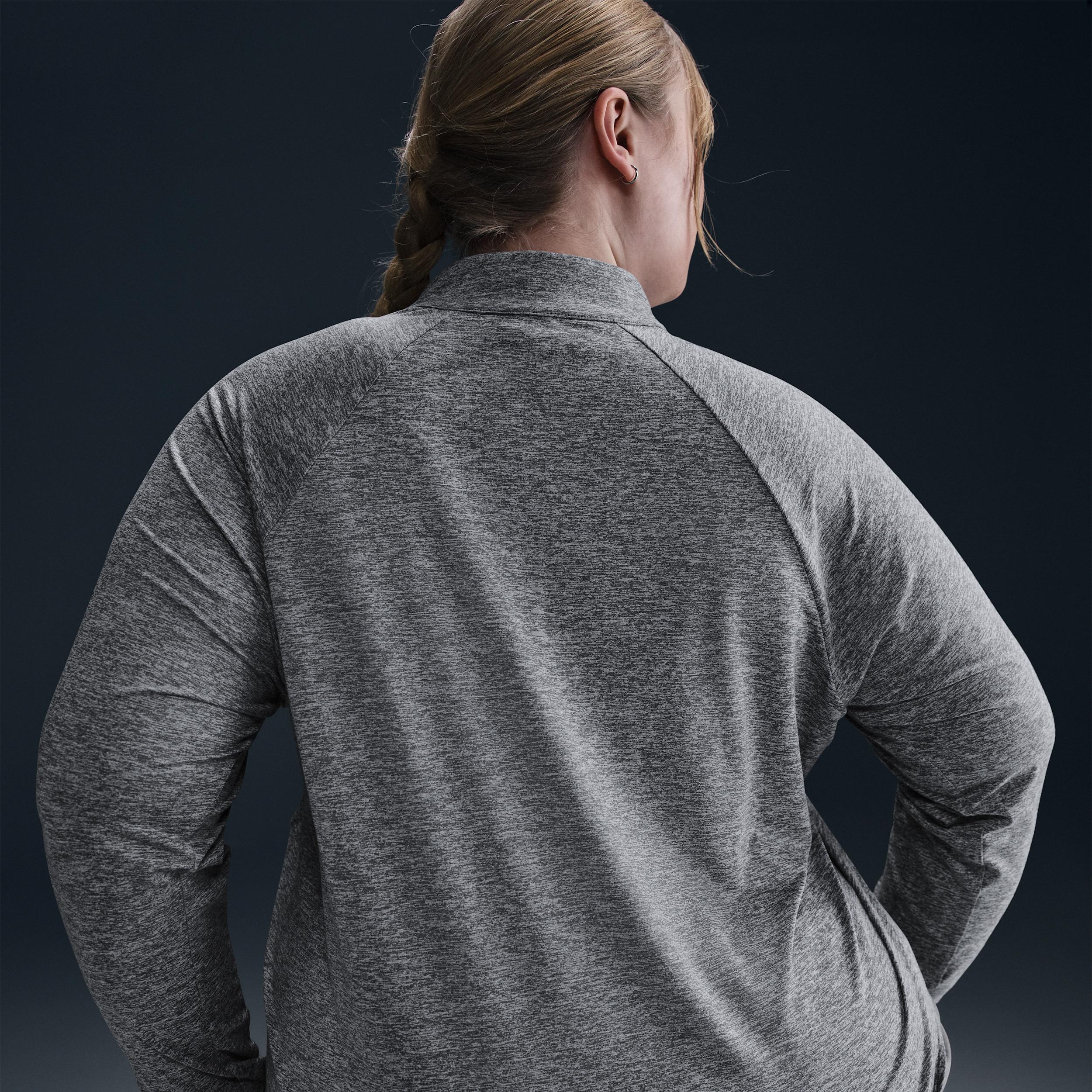 Nike Womens Swift Dri-FIT UV 1/4-Zip Running Top (Plus Size) | HQ0501-010 Product Image