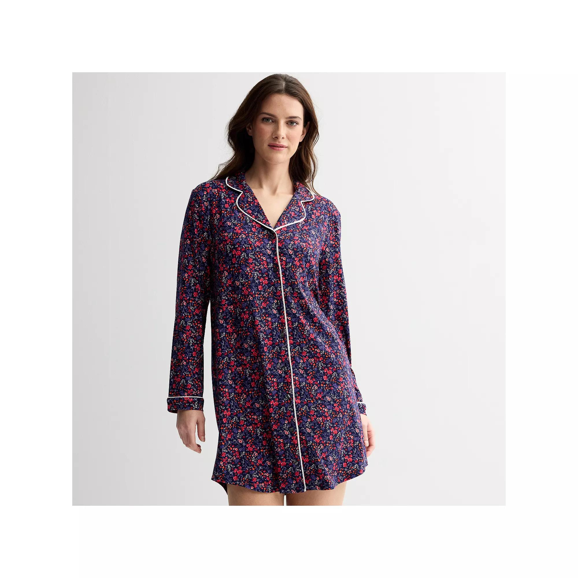 Women's Draper James Cozy Pajama Sleepshirt,  Product Image