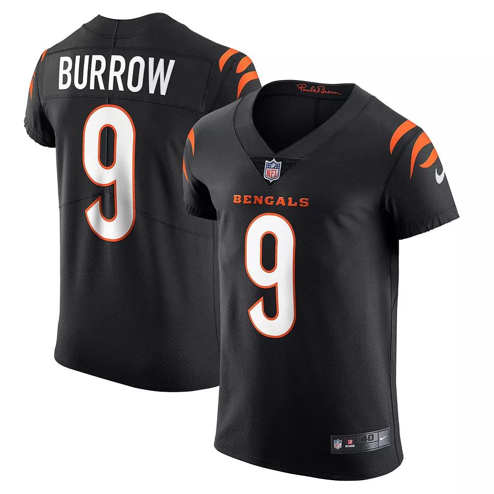 Men's Nike Joe Burrow Black Cincinnati Bengals Vapor Elite Jersey, Size: 52 Product Image