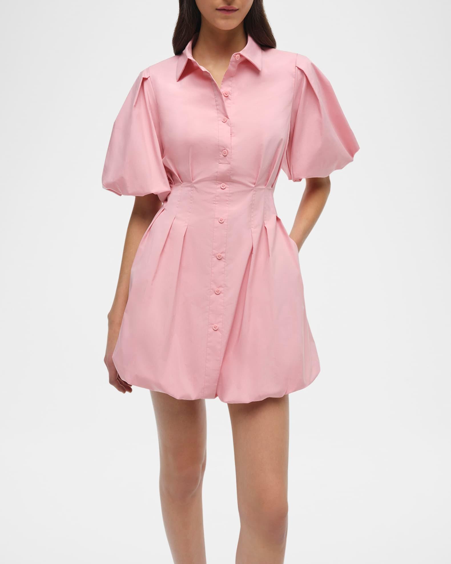 Cleo Balloon Pintuck Mini Dress Product Image