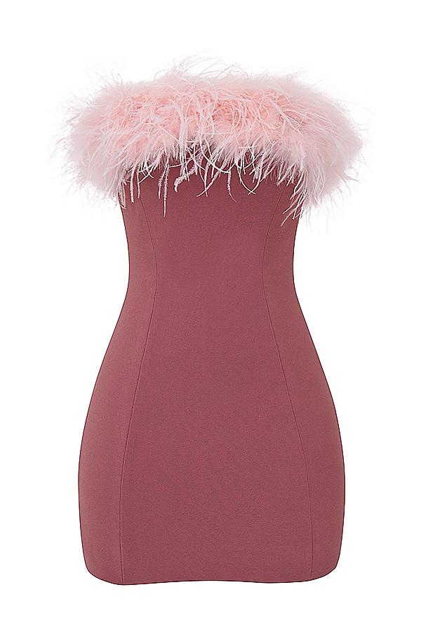 Alexa  warm pink mini dress - sale Product Image