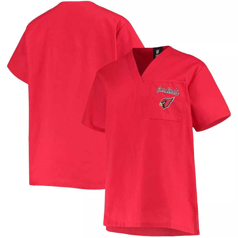 Women's Concepts Sport Cardinal Arizona Cardinals Scrub Top,  Product Image