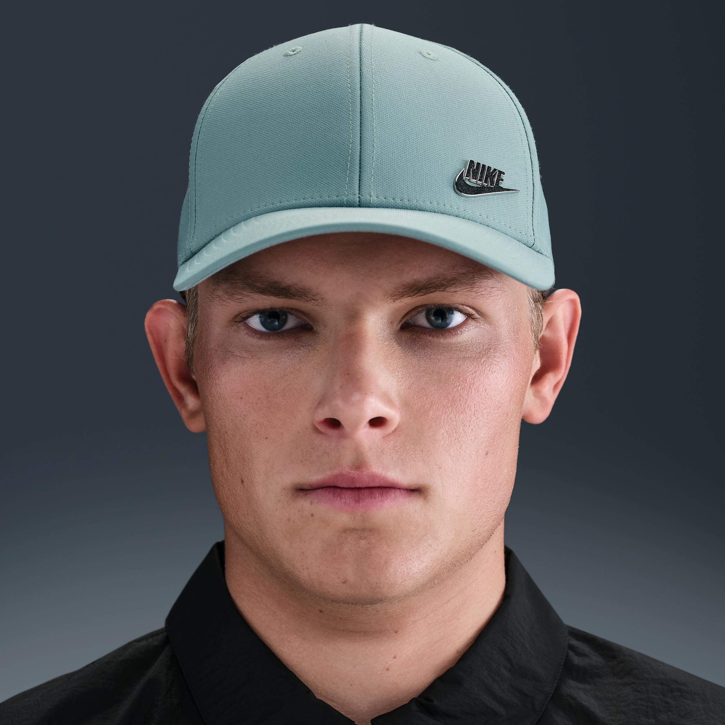 Nike Unisex Dri-FIT Club Structured Metal Logo Cap | FB5371-017 Product Image