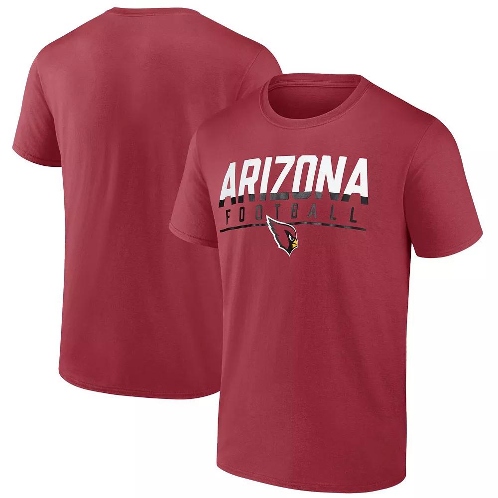 Men's Fanatics Cardinal Arizona Cardinals Blocked T-Shirt,  Product Image