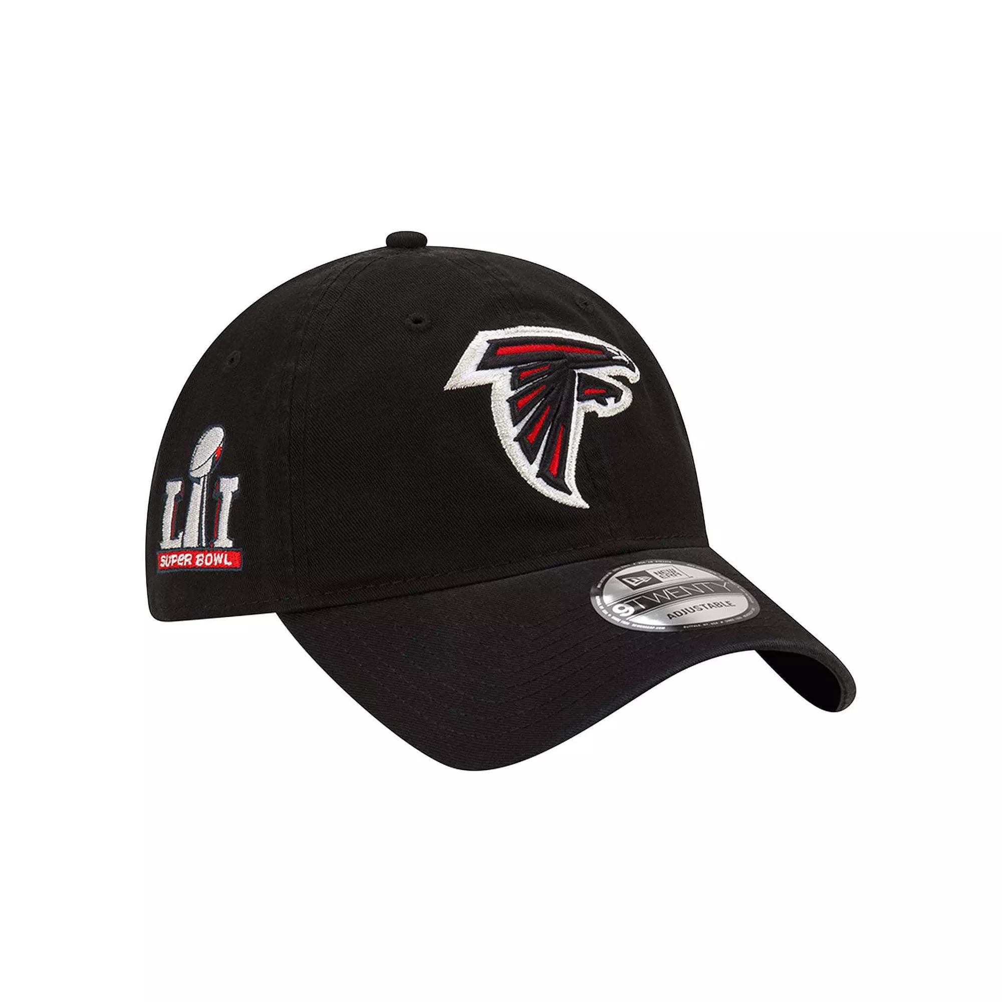 Men's New Era  Black Atlanta Falcons Distinct 9TWENTY Adjustable Hat Product Image