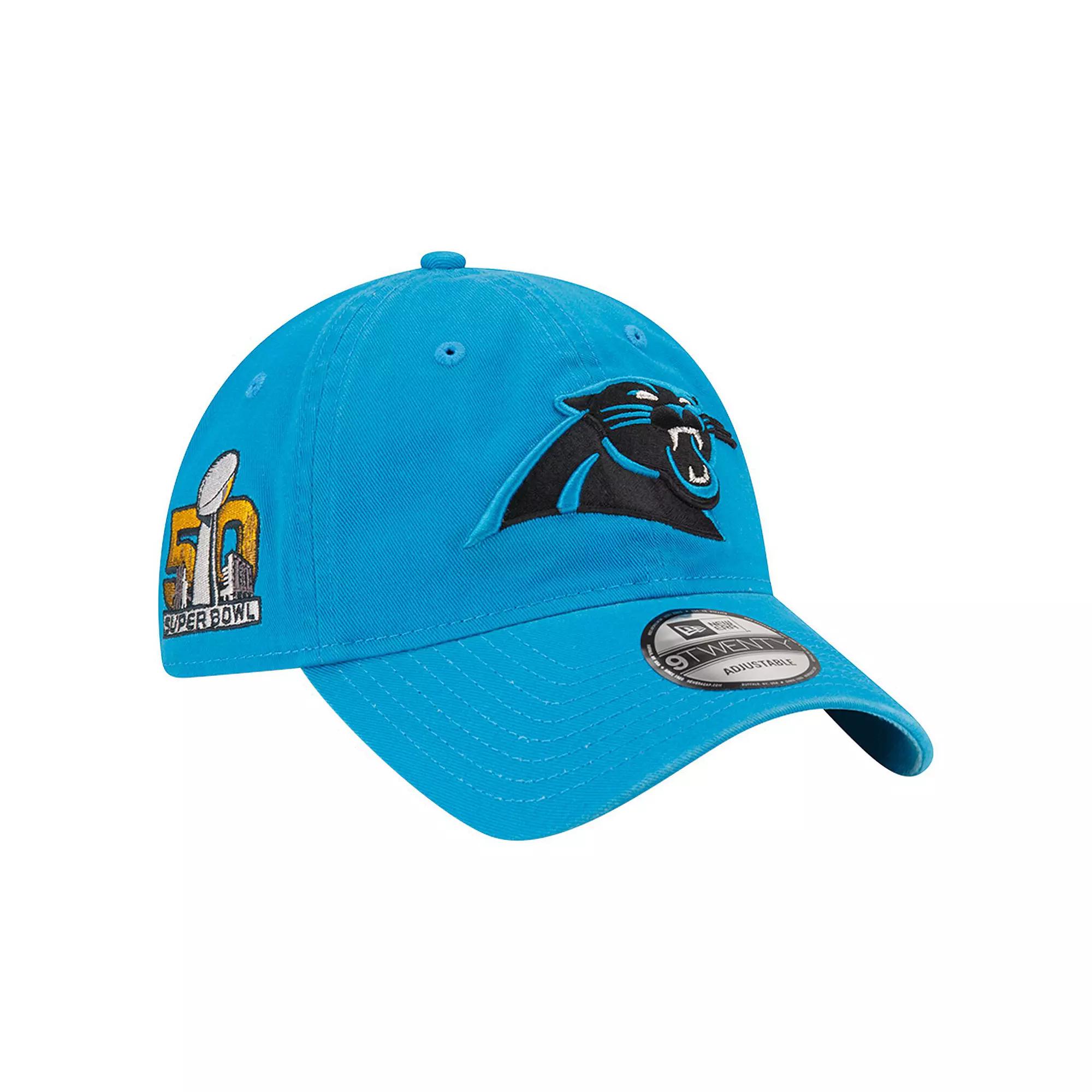 Men's New Era Blue Carolina Panthers Distinct 9TWENTY Adjustable Hat Product Image