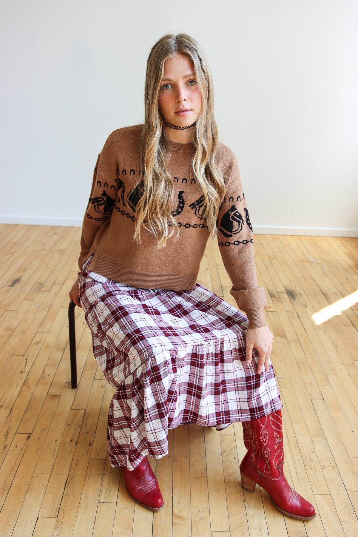 Western Pullover Sweater Product Image