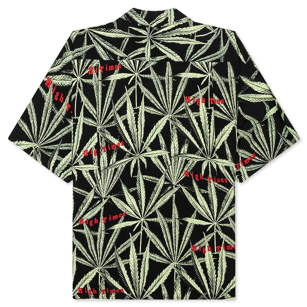 High Times S/S Hawaiian Shirt Type-1 - Black Male Product Image