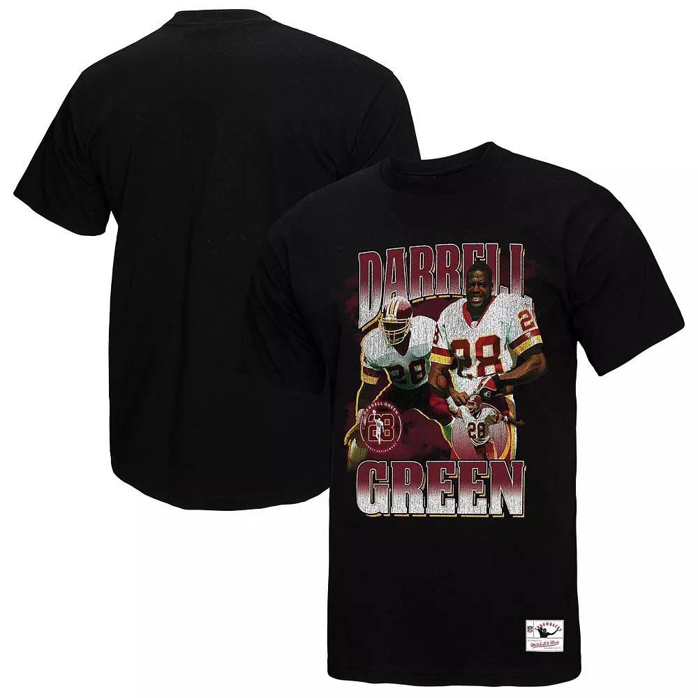 Men's Mitchell & Ness Darrell Green Black Washington Commanders Player Graphic T-Shirt,  Product Image