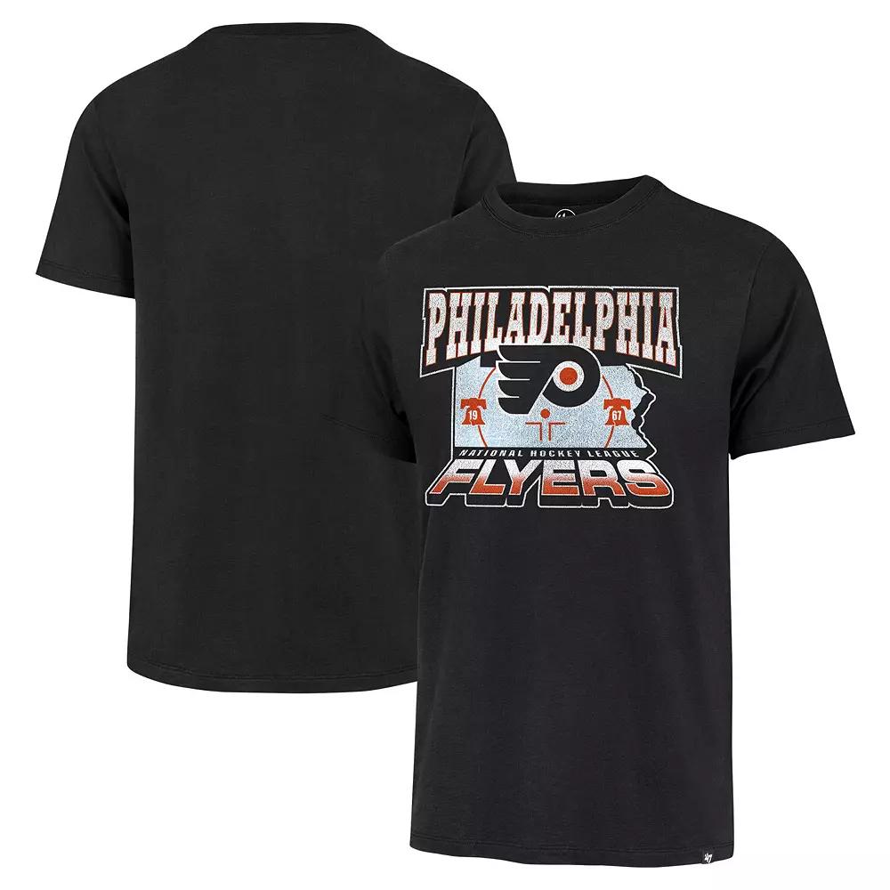 Men's '47 Black Philadelphia Flyers Regional Localized Franklin T-Shirt,  Product Image