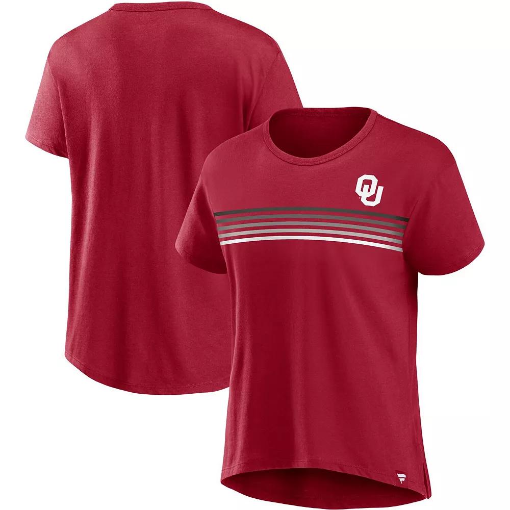 Women's Fanatics Crimson Oklahoma Sooners Tie Breaker T-Shirt, Size: Large, Red Product Image