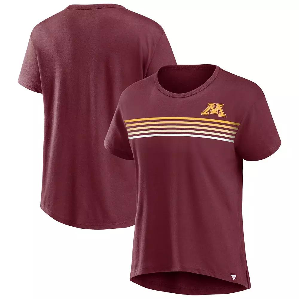 Women's Fanatics Branded Maroon Minnesota Golden Gophers Tie Breaker T-Shirt, Size: Small, Red Product Image