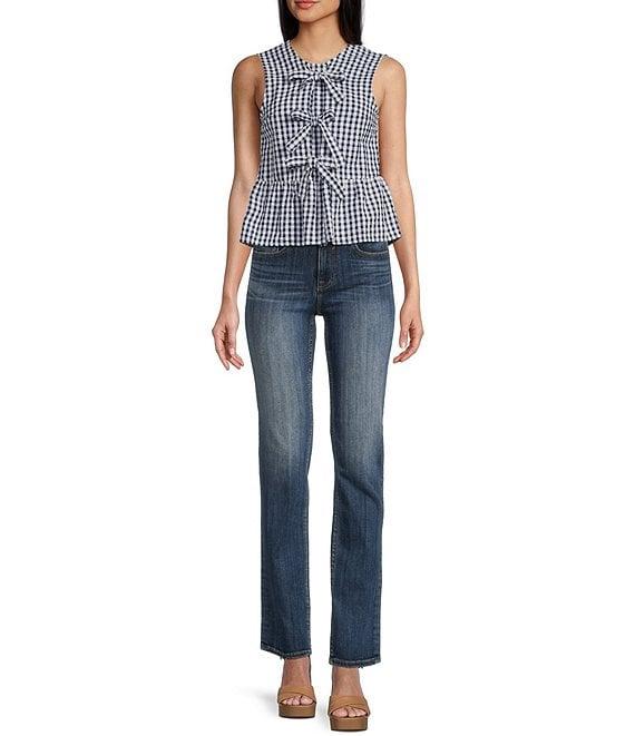 Vigoss Gingham Sleeveless Top Product Image