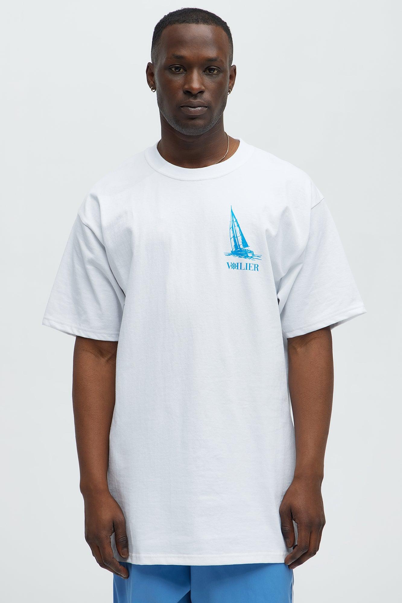 Monte Carlo Sailing Club Oversized Short Sleeve Tee - White Male Product Image