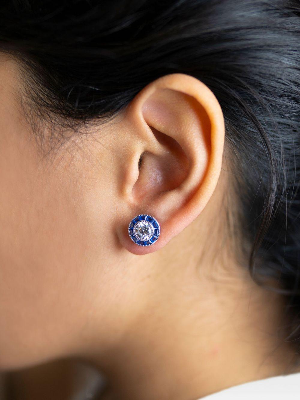 Bottega Blue earrings Product Image