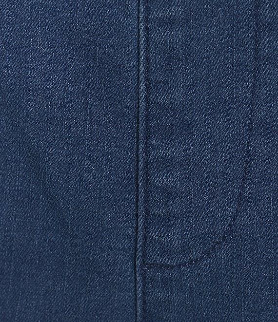 Intro Stella Straight Leg Slimming Comfort Waist Pull-On Denim Ankle Pants Product Image