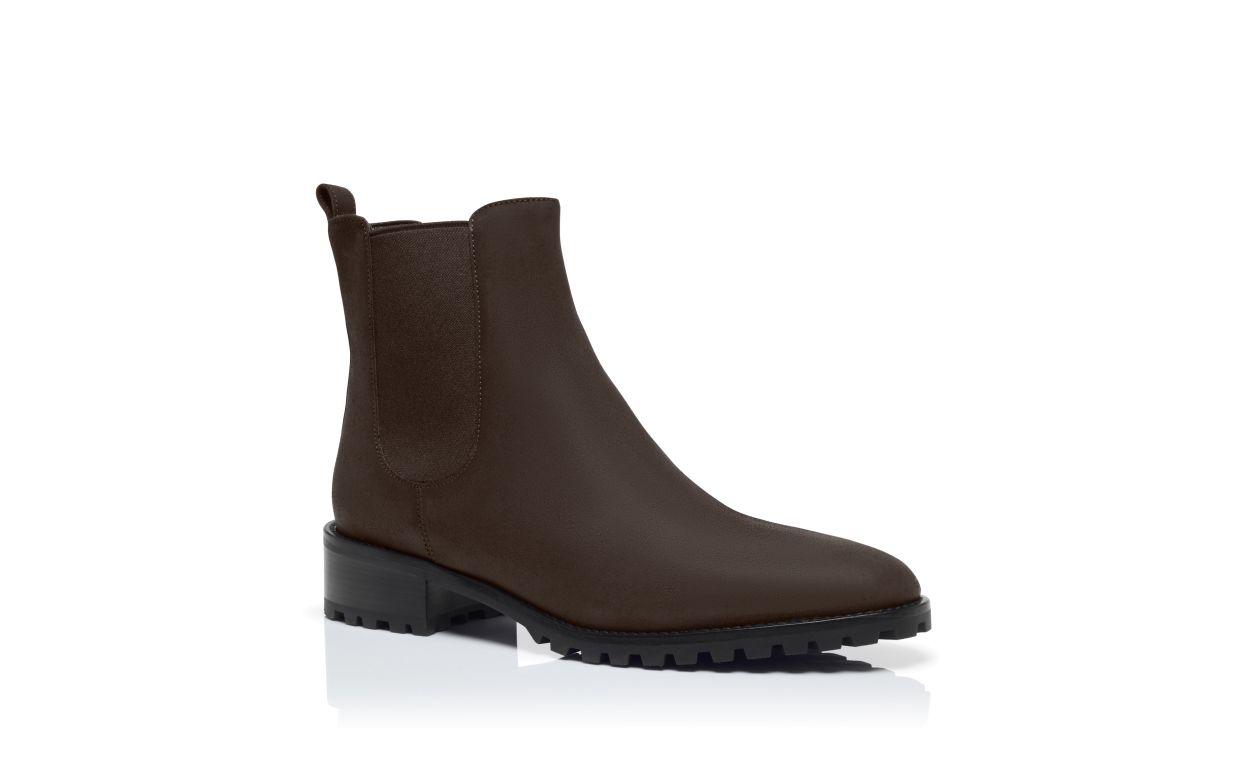 CHELATA Brown Suede Ankle Boots Product Image