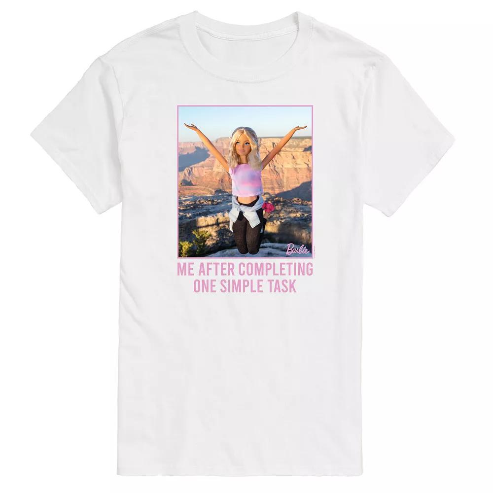 Big & Tall Barbie® One Simple Task Graphic Tee, Men's,  Product Image