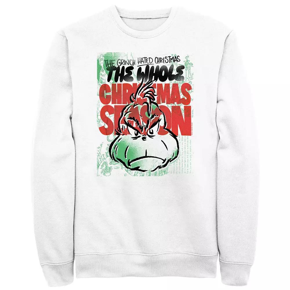 Big & Tall Dr. Seuss Grinch The Whole Christmas Season Graphic Fleece, Men's,  Product Image