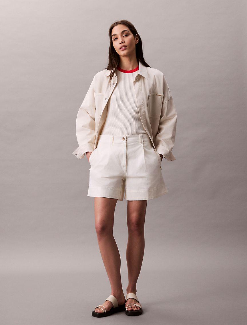 Cotton Ribbed Slim T-Shirt  Product Image