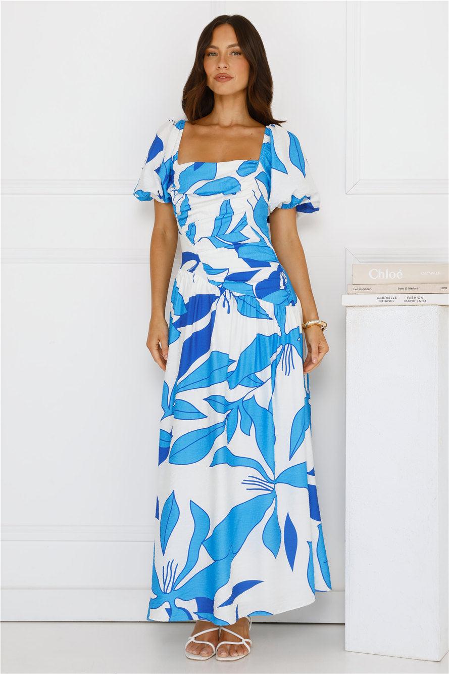 Jet Set Go Maxi Dress Blue Product Image
