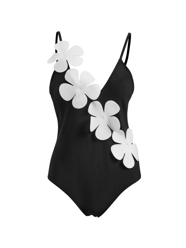 Three-dimensional Flower Decor Cami One-Piece Product Image