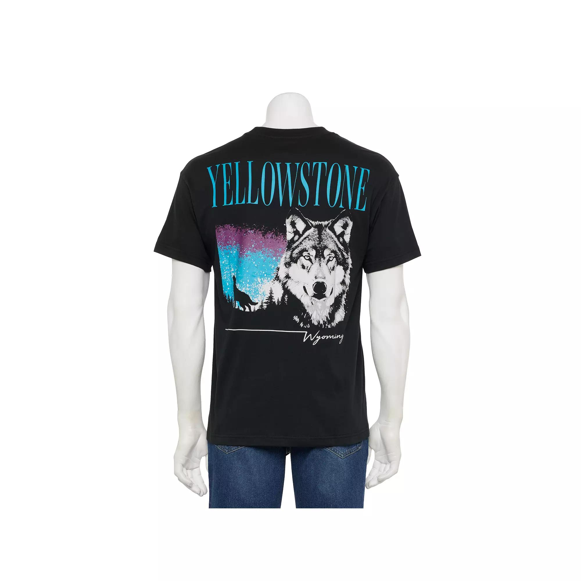 Men's Wyoming Big Graphic Tee, Size: Medium, Black Product Image