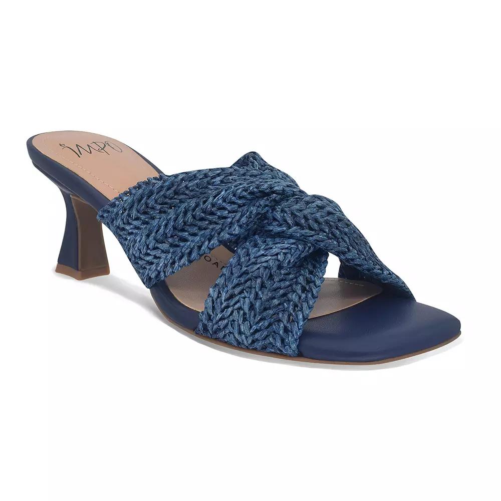 Impo® Nikka Women's Raffia Memory Foam Dress Sandals, Size: 6.5 Medium, Blue Product Image