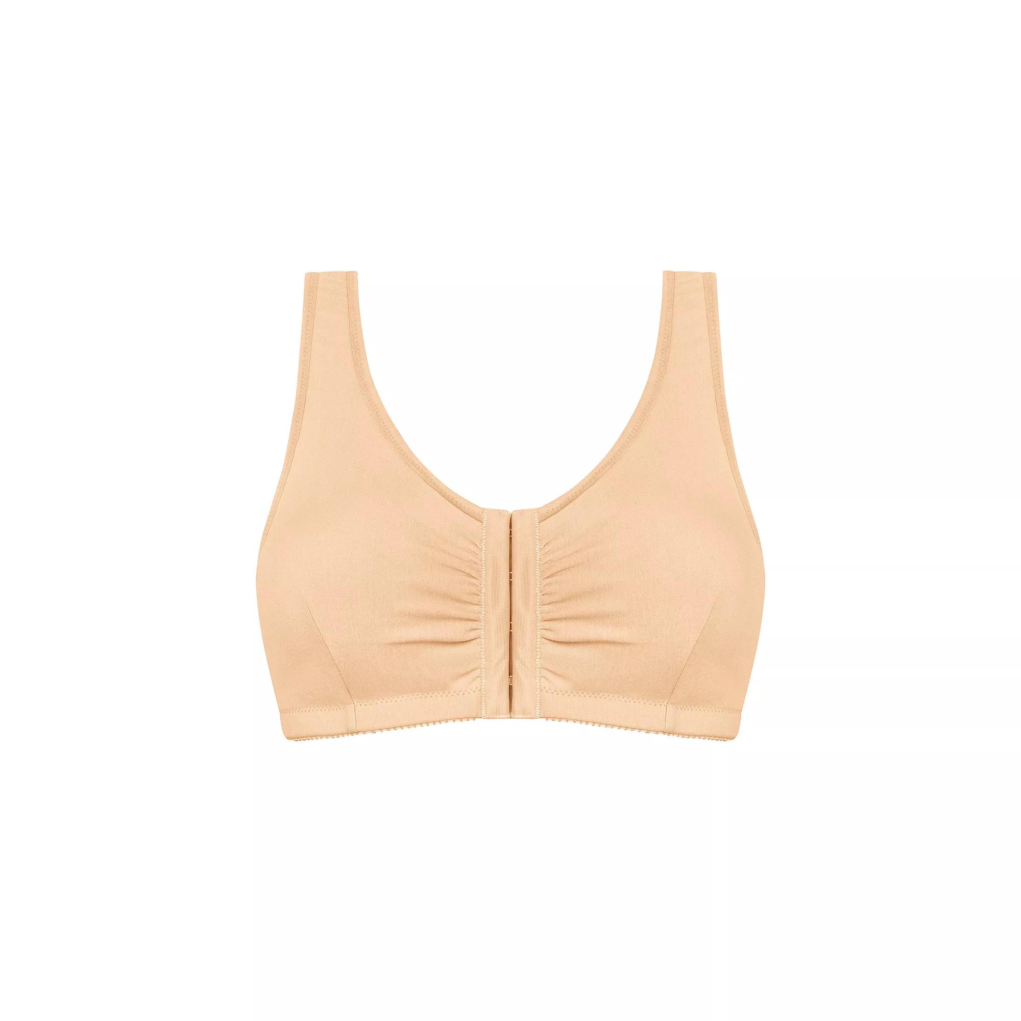 Amoena Mastectomy Bra: Fleur Wireless Front Closure, Women's, Size: Small Dd/Ddd, Brown Product Image