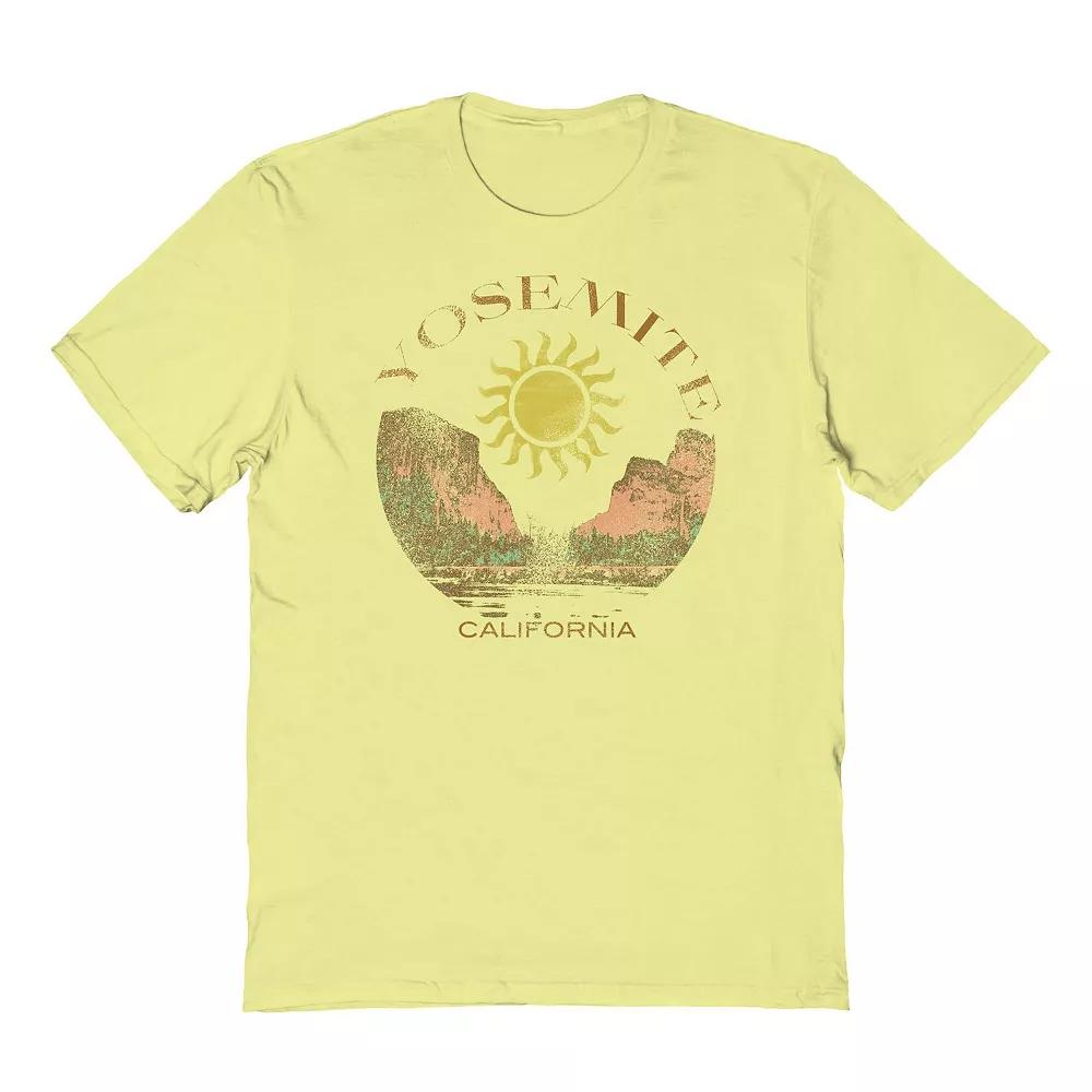 Men's COLAB89 by Threadless Yosemite Sun Graphic Tee, Size: Medium, Cornsilk Product Image