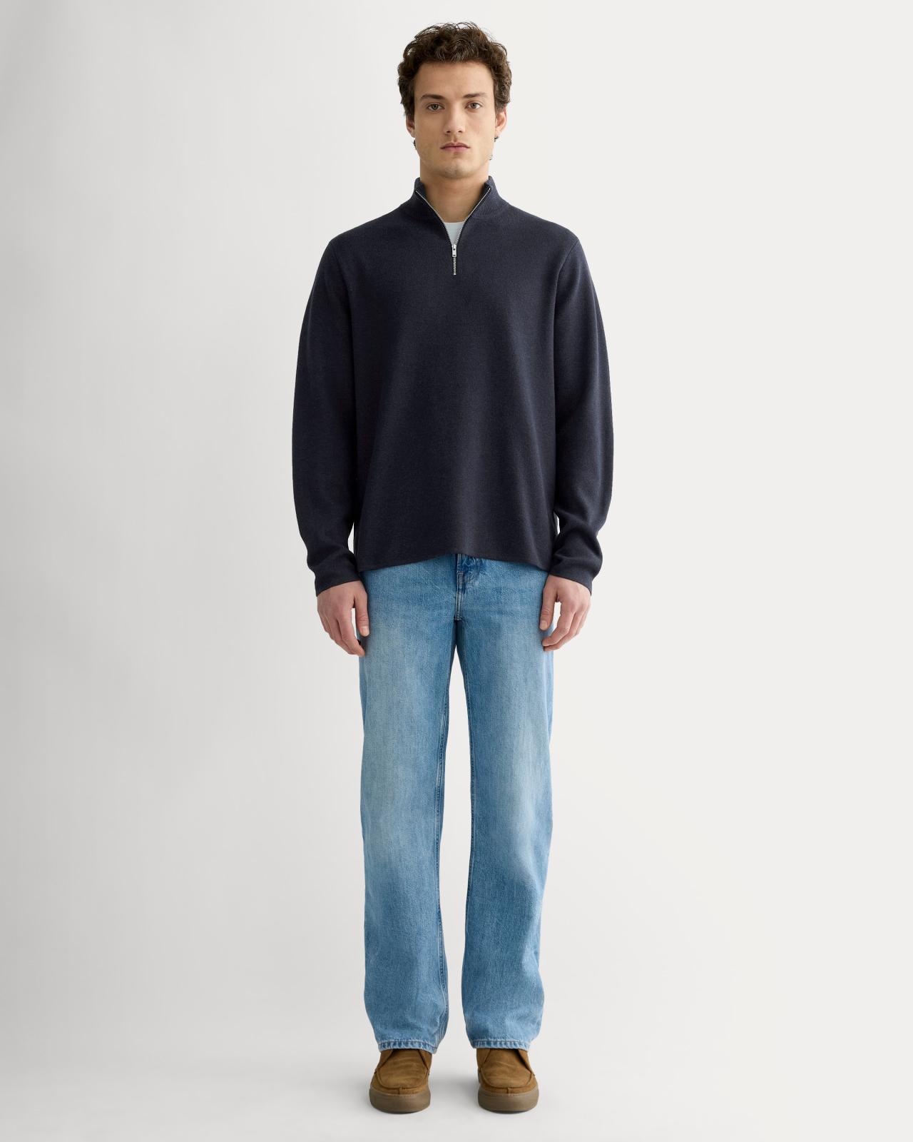 Mens No-Sweat Quarter-Zip Sweater by Everlane Product Image