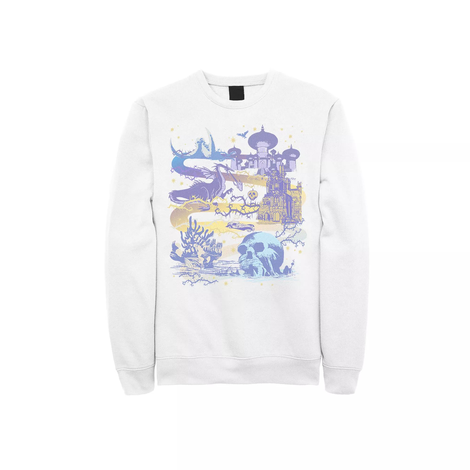 Disney Villains Men's Map Sweatshirt,  Product Image