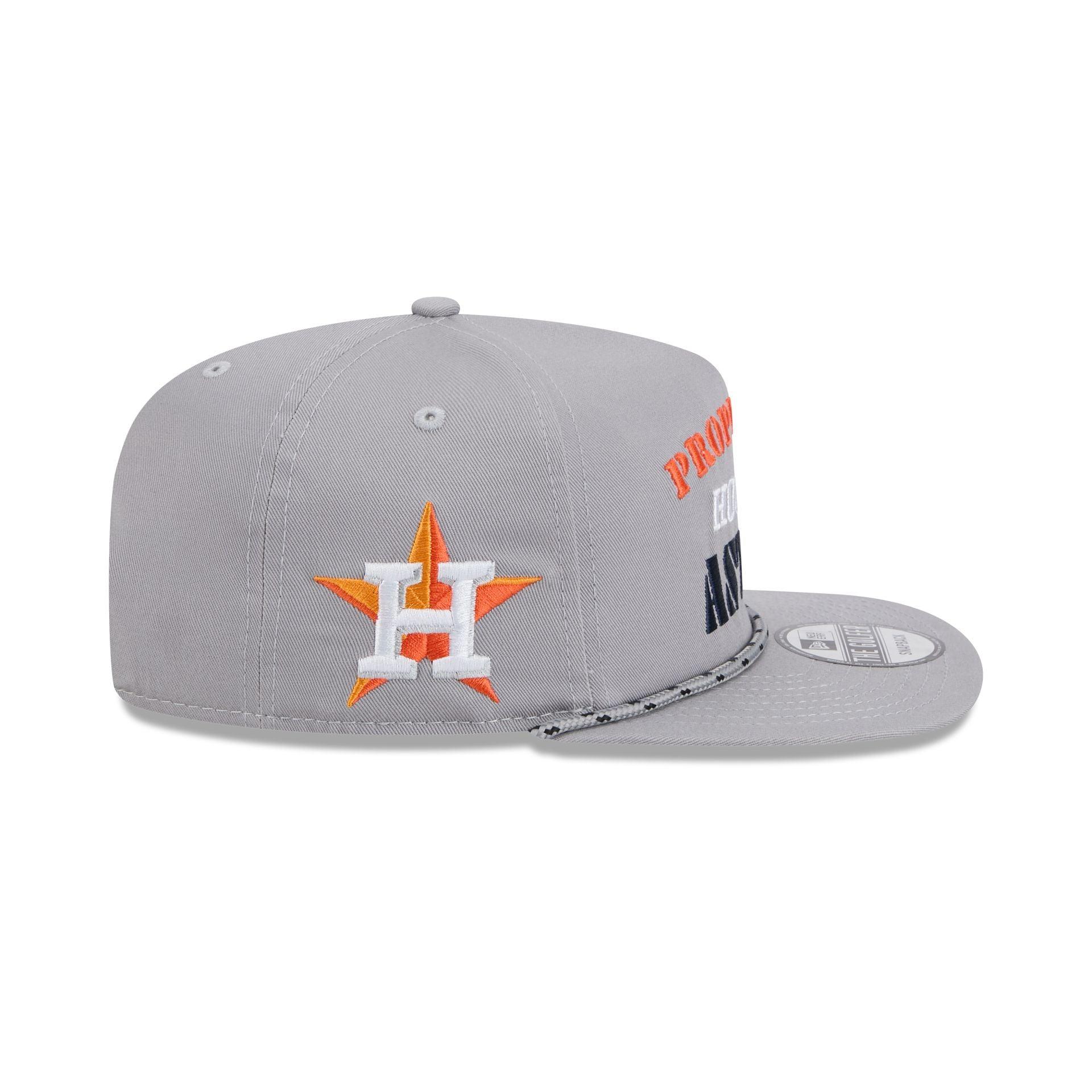 Houston Astros Vintage Gray Rope Golfer Hat Male Product Image