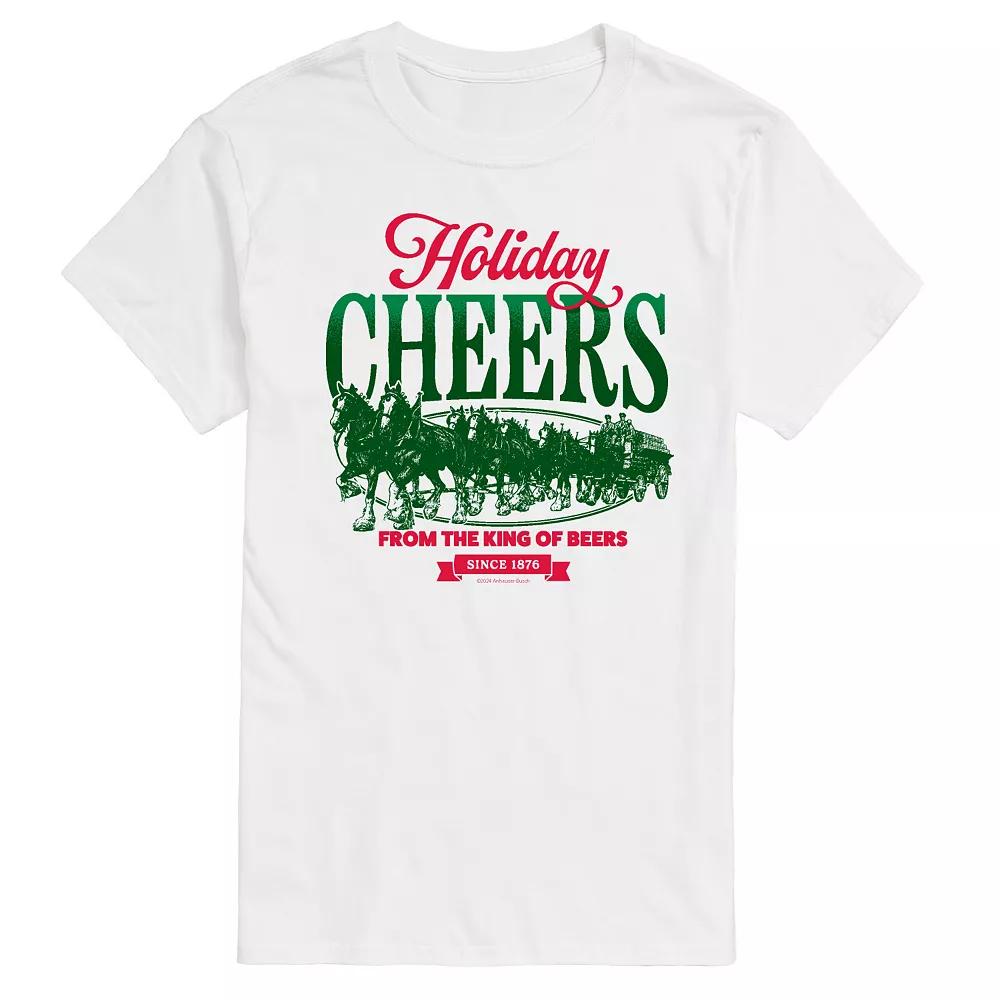 Men's Budweiser Clydesdales Holiday Cheers Graphic Tee,  Product Image
