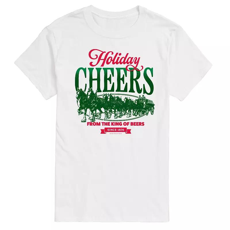 Men's Budweiser Clydesdales Holiday Cheers Graphic Tee,  Product Image